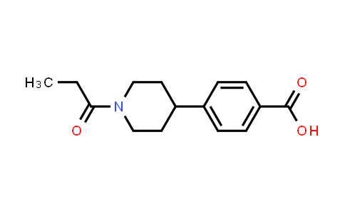 4-(1-Propionylpiperidin-4-yl)benzoic acid