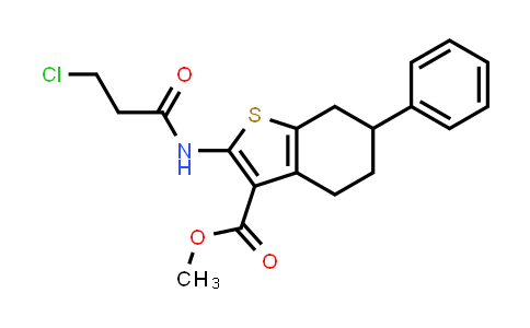 Methyl 2-[(3-chloropropanoyl)amino]-6-phenyl-4,5,6,7-tetrahydro-1-benzothiophene-3-carboxylate
