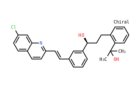 (S)-1-(3-(2-(7-Chloro-2-quinolinyl)ethenyl)phenyl)-3-(2-(1-hydroxy-1-methylethyl) -phenyl)propanol