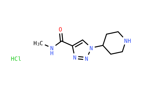 N-Methyl-1-(piperidin-4-yl)-1H-1,2,3-triazole-4-carboxamide hydrochloride