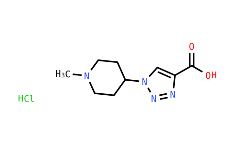 1-(1-Methylpiperidin-4-yl)-1H-1,2,3-triazole-4-carboxylic acid hydrochloride
