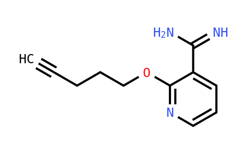 2-(Pent-4-ynyloxy)pyridine-3-carboximidamide