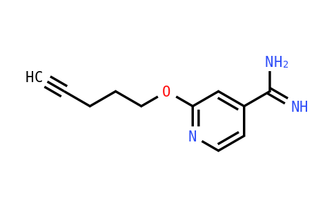 2-(Pent-4-ynyloxy)pyridine-4-carboximidamide