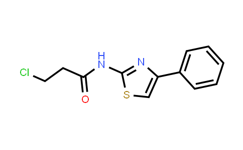 3-Chloro-N-(4-phenyl-1,3-thiazol-2-YL)propanamide