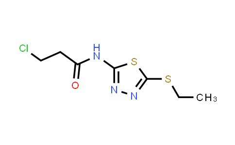 3-Chloro-N-[5-(ethylthio)-1,3,4-thiadiazol-2-YL]propanamide