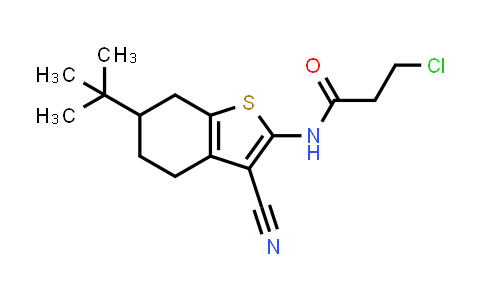N-(6-tert-butyl-3-cyano-4,5,6,7-tetrahydro-1-benzothien-2-YL)-3-chloropropanamide