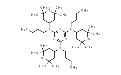 2-N,4-N,6-N-Tributyl-2-N,4-N,6-N-tris(2,2,6,6-tetramethylpiperidin-4-yl)-1,3,5-triazine-2,4,6-triamine