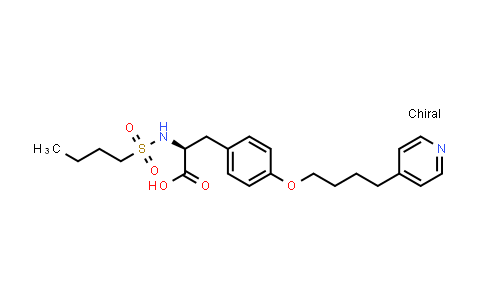 N-Butylsulfonyl-O-(4-(4-pyridinyl)butyl)-L-tyrosine