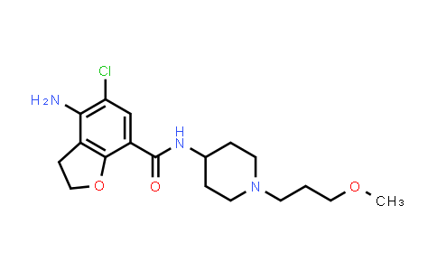 4-amino-5-chloro-2,3-dihydro-N-(1-(3-methoxypropyl)-4-piperidyl)-7-benzofurancarboxamide