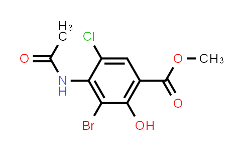 methyl 4-acetamido-3-bromo-5-chloro-2-hydroxybenzoate