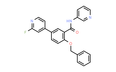 5-(2-Fluoro-4-pyridinyl)-2-(phenylmethoxy)-N-3-pyridinylbenzamide