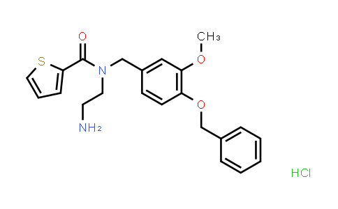 883976-12-3 | 2-Thiophenecarboxamide,N-(2-aminoethyl)-N-[[3-methoxy-4-(phenylmethoxy)phenyl]methyl]-,monohydrochloride