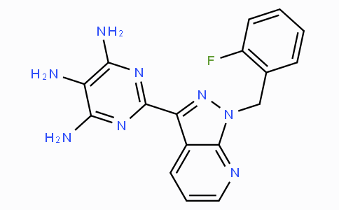 2-[1-(2-Fluorobenzyl)-1H-pyrazolo[3,4-b]pyridin-3-yl]pyrimidine-4,5,6-triamine